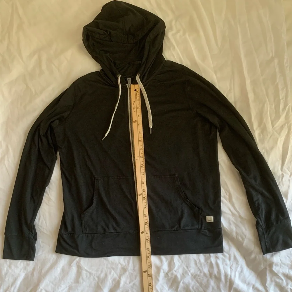 Vuori Halo Performance Full Zip Hoodie | Black | Size Large | DreamKnit™ - Picture 7 of 12
